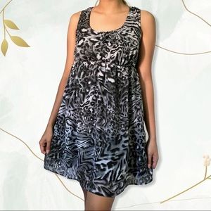 No Boundaries Leopard Babydoll Dress